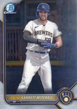 #BCP-167 Garrett Mitchell - Milwaukee Brewers - 2022 Bowman - Chrome Prospects Baseball