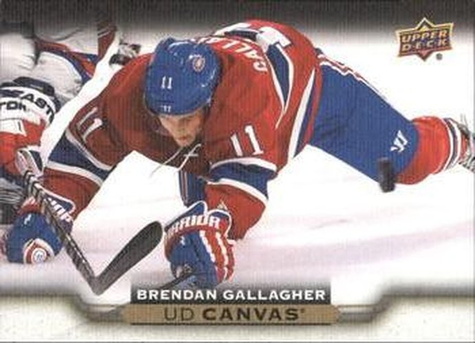 #C167 Brendan Gallagher - Montreal Canadiens - 2015-16 Upper Deck - UD Canvas Hockey
