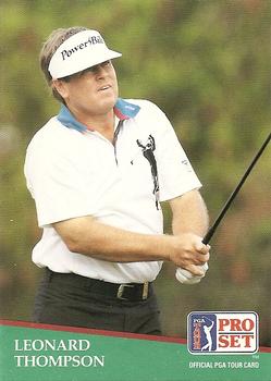 #167 Leonard Thompson - 1991 Pro Set PGA Tour Golf