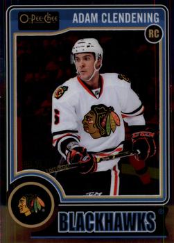 #167a Adam Clendening - Chicago Blackhawks - 2014-15 O-Pee-Chee Platinum Hockey