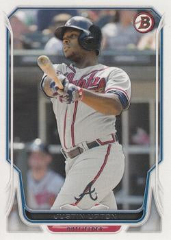 #167 Justin Upton - Atlanta Braves - 2014 Bowman Baseball