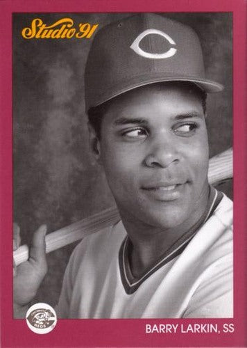 #167 Barry Larkin - Cincinnati Reds - 1991 Studio Baseball