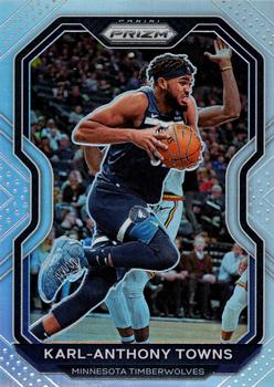 #167 Karl-Anthony Towns - Minnesota Timberwolves - 2020-21 Panini Prizm - Silver Prizms Basketball