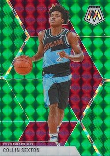 #167 Collin Sexton - Cleveland Cavaliers - 2019-20 Panini Mosaic - Green Prizm Basketball