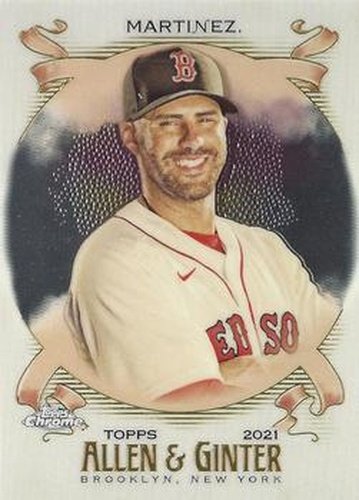 #167 J.D. Martinez - Boston Red Sox - 2021 Topps Allen & Ginter Chrome Baseball
