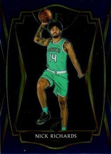 #167 Nick Richards - Charlotte Hornets - 2020-21 Panini Select - Blue Basketball