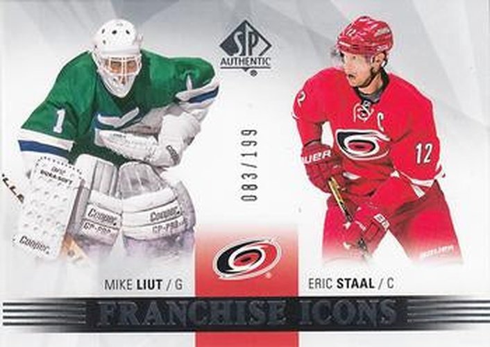 #167 Mike Liut / Eric Staal - Hartford Whalers / Carolina Hurricanes - 2015-16 SP Authentic Hockey