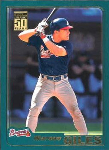 #T167 Marcus Giles - Atlanta Braves - 2001 Topps Traded & Rookies Baseball