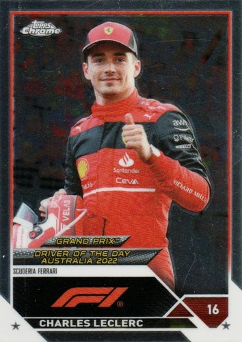 #168 Charles Leclerc - Scuderia Ferrari - 2023 Topps Chrome Formula 1 Racing