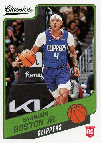 #168 Brandon Boston Jr. - Los Angeles Clippers - 2021-22 Panini Chronicles Basketball