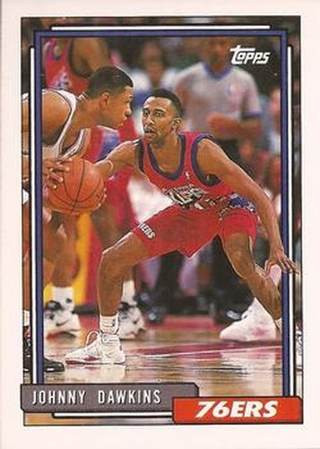 #168 Johnny Dawkins - Philadelphia 76ers - 1992-93 Topps Basketball