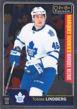 #168 Tobias Lindberg - Toronto Maple Leafs - 2016-17 O-Pee-Chee Platinum Hockey