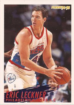 #168 Eric Leckner - Philadelphia 76ers - 1994-95 Fleer Basketball