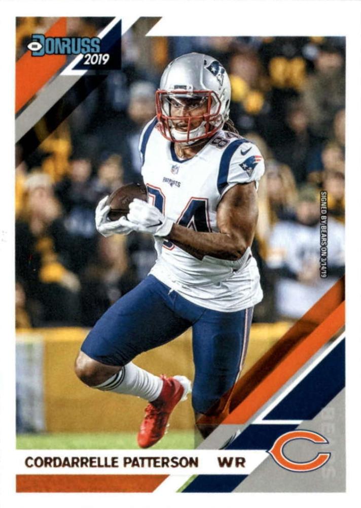 #168 Cordarrelle Patterson - Chicago Bears - 2019 Donruss Football