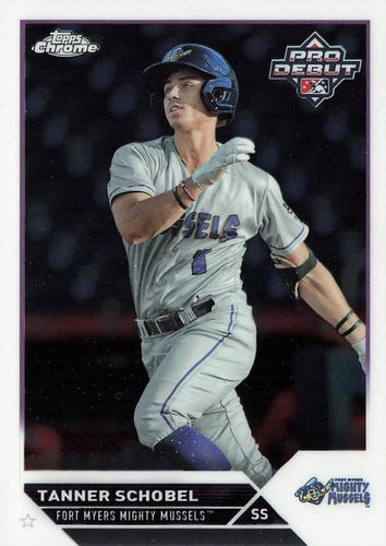 #PDC-168 Tanner Schobel - Fort Myers Mighty Mussels - 2023 Topps Pro Debut - Chrome Baseball