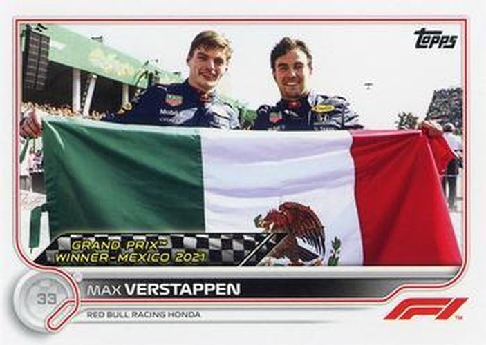 #168 Max Verstappen - Red Bull Racing Honda - 2022 Topps Formula 1 Racing