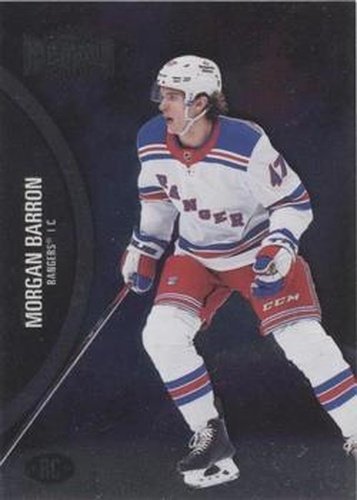 #168 Morgan Barron - New York Rangers - 2021-22 Skybox Metal Universe Hockey