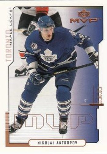 #168 Nik Antropov - Toronto Maple Leafs - 2000-01 Upper Deck MVP Hockey