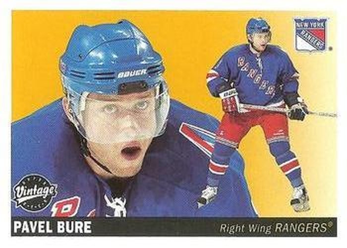 #168 Pavel Bure - New York Rangers - 2002-03 Upper Deck Vintage Hockey
