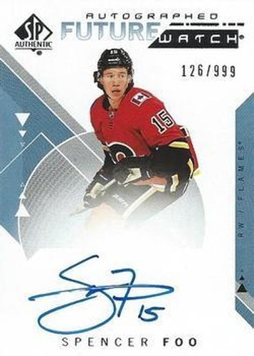 #168 Spencer Foo - Calgary Flames - 2018-19 SP Authentic Hockey