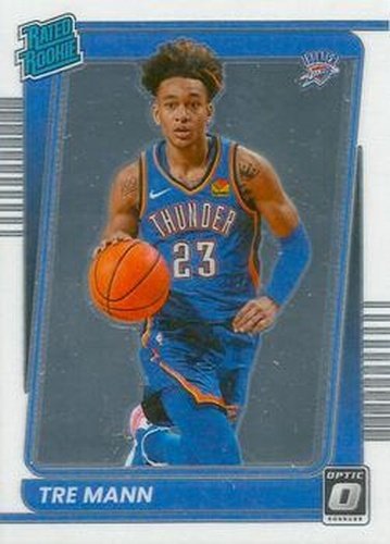 #168 Tre Mann - Oklahoma City Thunder - 2021-22 Donruss Optic Basketball