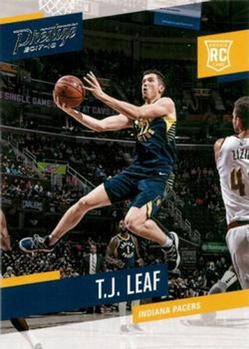 #168 T.J. Leaf - Indiana Pacers - 2017-18 Panini Prestige Basketball