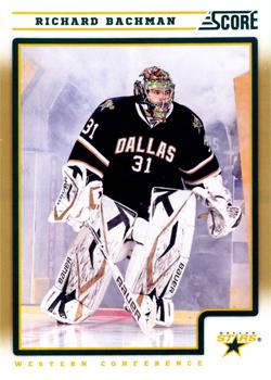 #168 Richard Bachman - Dallas Stars - 2012-13 Score - Gold Rush Hockey