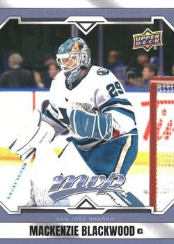 #168 Mackenzie Blackwood - San Jose Sharks - 2024-25 Upper Deck MVP Hockey
