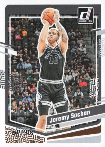 #168 Jeremy Sochan - San Antonio Spurs - 2023-24 Donruss Basketball
