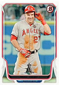 #168 Mike Trout - Los Angeles Angels - 2014 Bowman Baseball