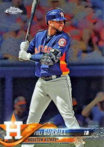 #168 Yuli Gurriel - Houston Astros - 2018 Topps Chrome Baseball