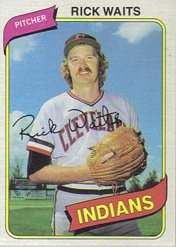 #168 Rick Waits - Cleveland Indians - 1980 Topps Baseball