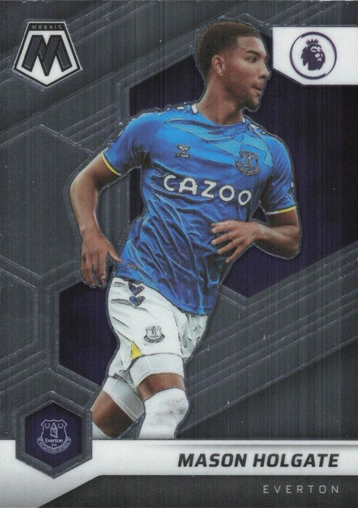 #168 Mason Holgate - Everton - 2021-22 Panini Mosaic Premier League Soccer