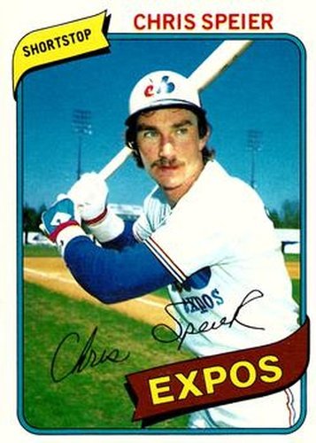 #168 Chris Speier - Montreal Expos - 1980 O-Pee-Chee Baseball