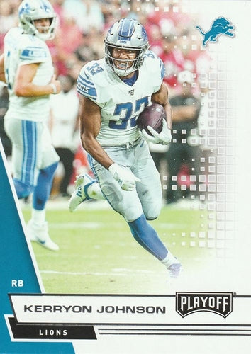 #168 Kerryon Johnson - Detroit Lions - 2020 Panini Playoff Football