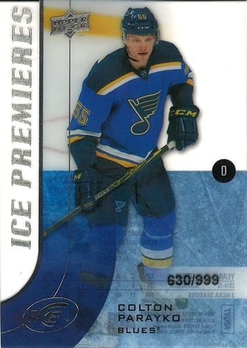 #168 - Colton Parayko - St. Louis Blues - 2015-16 Upper Deck Ice Hockey