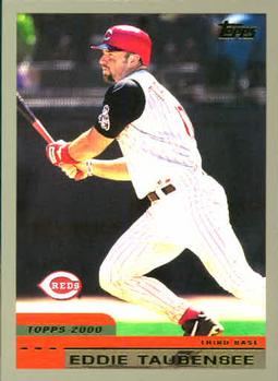 #168 Eddie Taubensee - Cincinnati Reds - 2000 Topps Baseball