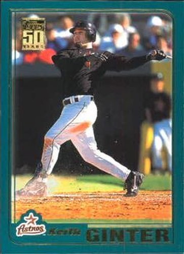 #T168 Keith Ginter - Houston Astros - 2001 Topps Traded & Rookies Baseball