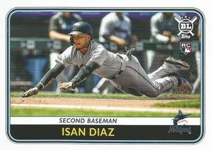 #169 Isan Diaz - Miami Marlins - 2020 Topps Big League Baseball