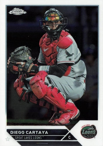 #PDC-169 Diego Cartaya - Great Lakes Loons - 2023 Topps Pro Debut - Chrome Baseball