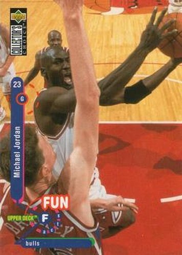 #169 Michael Jordan - Chicago Bulls - 1995-96 Collector's Choice Basketball