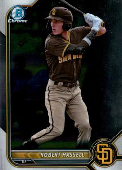 #BCP-169 Robert Hassell - San Diego Padres - 2022 Bowman - Chrome Prospects Baseball