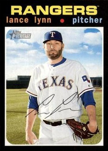 #169 Lance Lynn - Texas Rangers - 2020 Topps Heritage Baseball