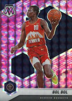 #169 Bol Bol - Denver Nuggets - 2020-21 Panini Mosaic - Mosaic Camo Pink Basketball