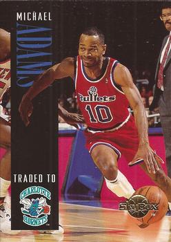 #169 Michael Adams - Charlotte Hornets - 1994-95 SkyBox Premium Basketball