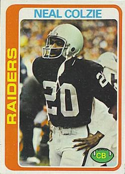 #169 Neal Colzie - Oakland Raiders - 1978 Topps Football