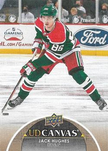 #C169 Jack Hughes - New Jersey Devils - 2021-22 Upper Deck - UD Canvas Hockey