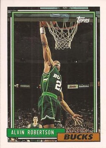 #169 Alvin Robertson - Milwaukee Bucks - 1992-93 Topps Basketball