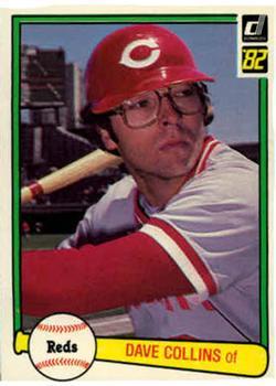 #169 Dave Collins - Cincinnati Reds - 1982 Donruss Baseball