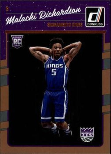 #169 Malachi Richardson - Sacramento Kings - 2016-17 Donruss Basketball